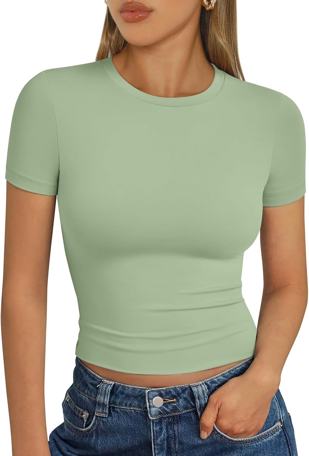 Trendy Queen Womens Short Sleeve T Shirt Basic Summer Top