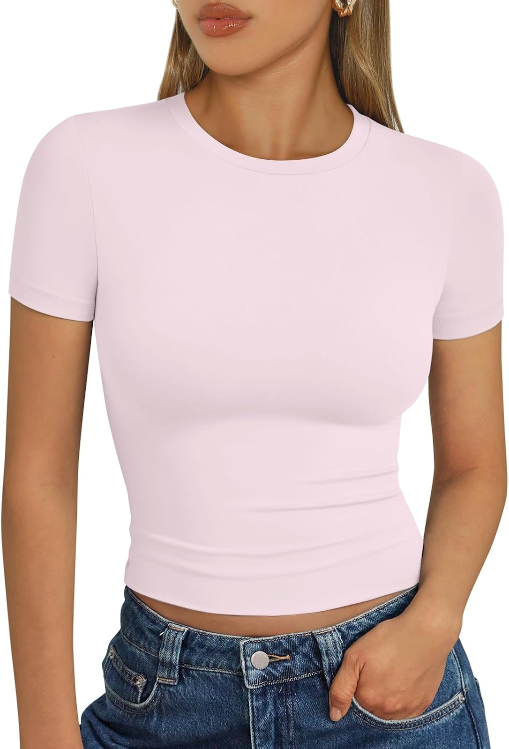 Trendy Queen Womens Short Sleeve T Shirt Basic Summer Top