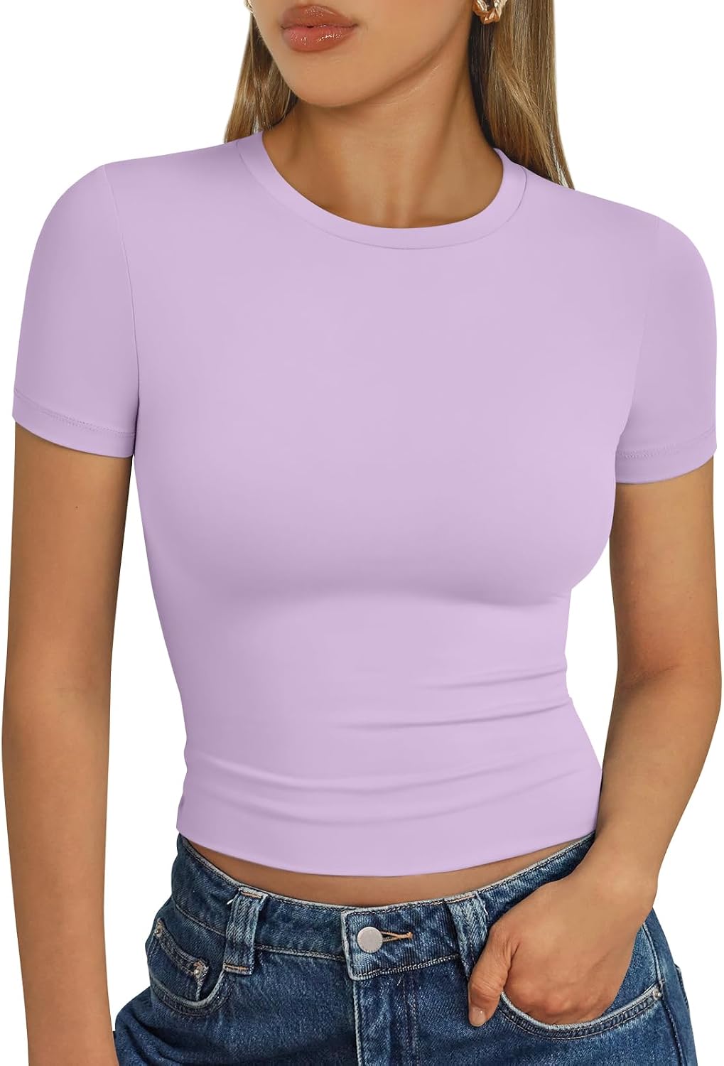 Trendy Queen Womens Short Sleeve T Shirt Basic Summer Top
