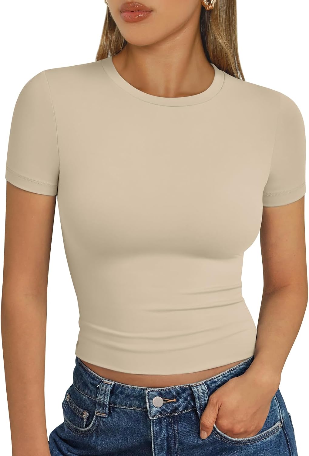 Trendy Queen Womens Short Sleeve T Shirt Basic Summer Top