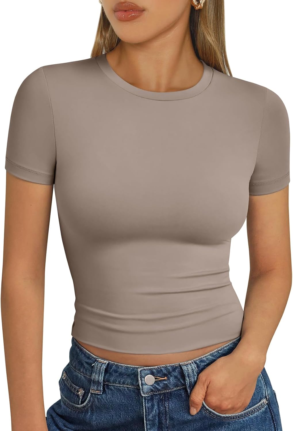 Trendy Queen Womens Short Sleeve T Shirt Basic Summer Top