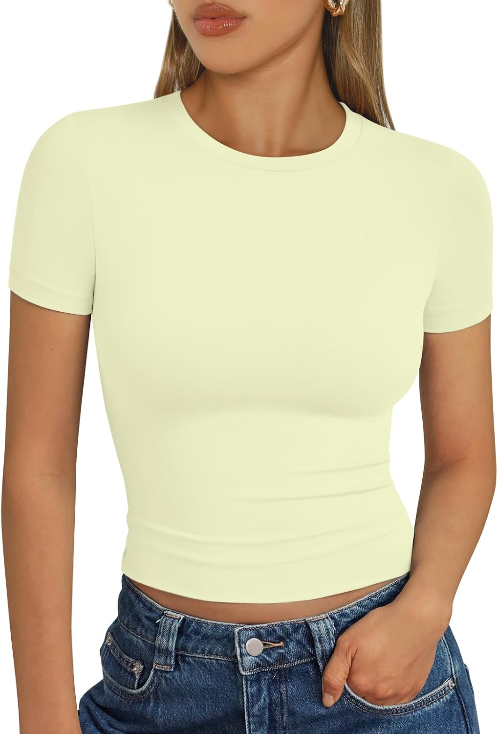 Trendy Queen Womens Short Sleeve T Shirt Basic Summer Top