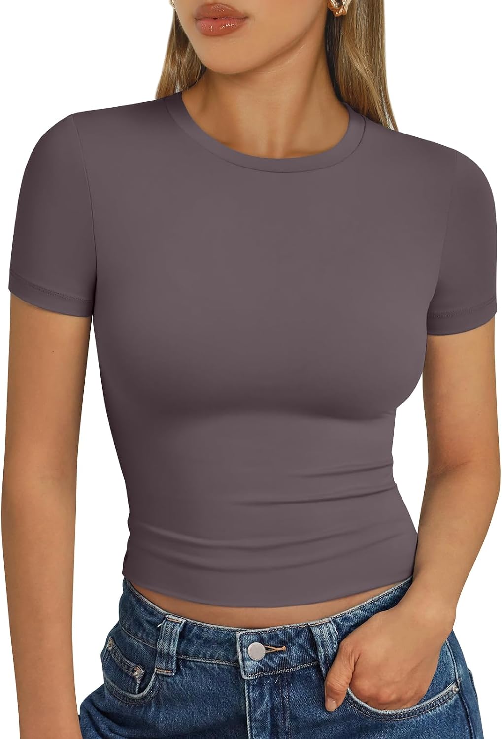 Trendy Queen Womens Short Sleeve T Shirt Basic Summer Top