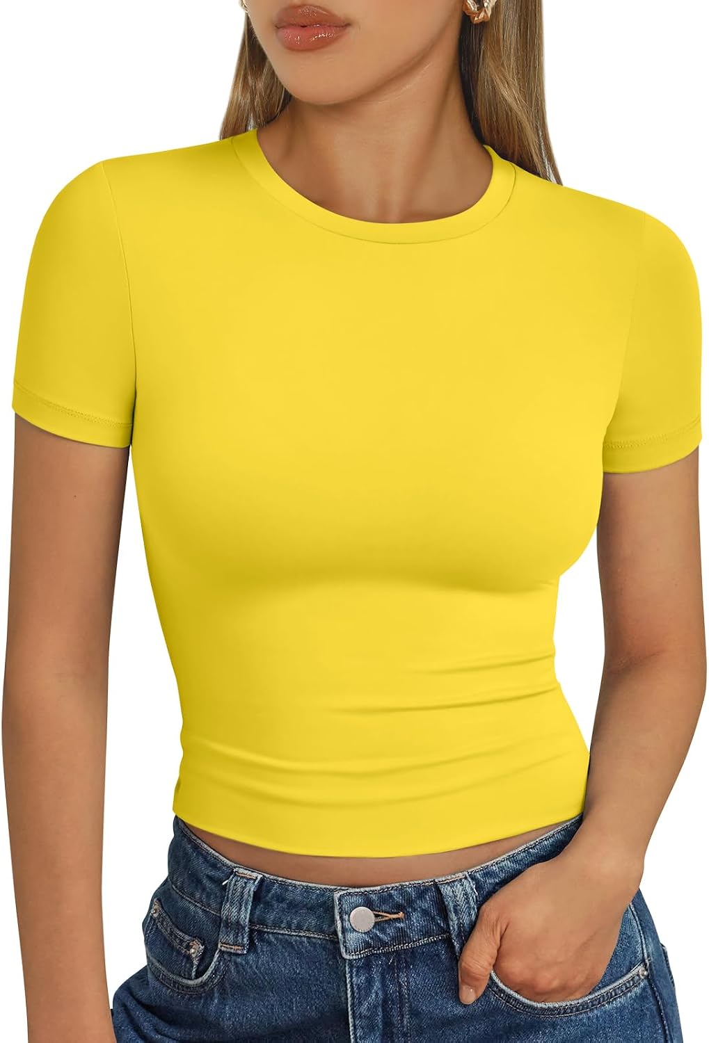 Trendy Queen Womens Short Sleeve T Shirt Basic Summer Top