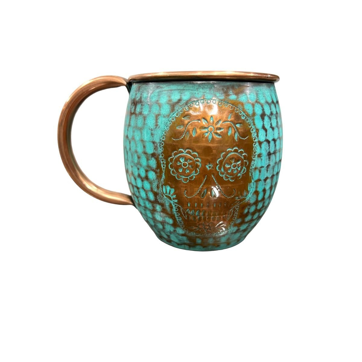 Set of Two Copper Barrel Mugs